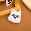 Colgante broche de peluche de dibujos animados estilo japonés West Highland, lindo accesorio de perro para ropa, zapatos, bolsos, decoración DIY, exhibición de puesto, accesorio para caja de regalo