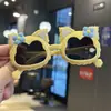 Gatito Lazo Gafas de Sol Polarizadas para Niños Caricatura Linda Patas Suaves de Silicona Gafas de Sol Moda Dulce Niña