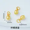 Accesorios de Hilo Rojo Año del Caballo 18K Color Piezas para Joyería Hecha a Mano DIY Colgante de Cacahuete Campana Adorno Colgante Materiales