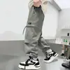 Pantalones Cargo para Niños Primavera y Otoño Venta al por Mayor Nuevo Estilo Coreano Pantalones Casuales para Niños Mayores Jogger Elegante Pantalones Largos