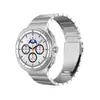 Adecuado para Samsung Galaxy Watch8/8Classic Correa de Reloj Ultra Hebilla Plana de una Pieza Correa de Titanio