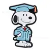 Fivela de Sapato Desenho Animado Snoopy Sapato de Caverna Flor DIY Fivela Decorativa de Borracha Macia Acessórios para Sapato SNOOPY Fivela de Cadarço Acessórios