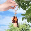 Colgante de Campanilla de Viento de Cáscara de Fruta Natural Indonesia Estilo Bosque Llavero de Sanación Sonora DIY Colgante para Bolso Colgante para Coche Material del Producto Terminado