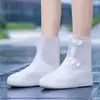 Botas de Lluvia Moldeadas por Inyección de una Sola Pieza para Días Lluviosos, Antideslizantes, Engrosadas y Resistentes al Desgaste, Cubrezapatos Impermeables para Senderismo al Aire Libre para Hombres y Mujeres