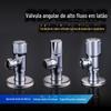 Válvula Triangular Totalmente de Cobre Universal para Água Quente e Fria Espessada 4 Pontos 20 Válvula Triangular Válvula Triangular de Abertura Rápida de Embutir