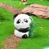 Miniatura de Panda Lindo, Accesorio de Decoración para Jardín DIY, Adorno para Coche y Escritorio