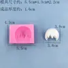 Molde de Silicona Personaje de Anime Peinados de Cabello Largo y Corto DIY Fondant Chocolate Arcilla Suave Arcilla Ultraligera Herramientas Manuales
