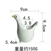 Portahuevos de Pascua Cerámica Forma de Pájaro de Dibujos Animados Soporte para Huevos Taza de Huevo Portahuevos Taza de Huevo Grande para Mesa de Comedor Uso en Casa