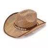 Sombrero de ala ancha de bambú para protección solar para hombre, sombrero para el sol, sombrero de vaquero occidental, sombrero de paja para hombre de primavera y verano, sombrero de copa, sombrero de playa
