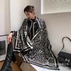 Novo Lenço de Letras Feminino Outono e Inverno Estilo Coreano Versátil Tendência INS Espesso tipo Caxemira Dupla Face Moda Lenço