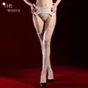 Medias de Campanilla de Casamentera Roja Sexy de Encaje para Mujer Medias de Campanilla con Lazo Negro Atadura Erótica Medias Brillantes