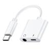 Cable Adaptador de Audífonos Tipo-C a 3.5mm Carga Rápida Pd Dos en Uno Adaptador de Audio Digital Dac Dedicado para Transmisión en Vivo