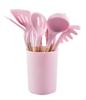 Juego de 12 piezas Espátula para cocinar Juego de utensilios de cocina con barril Juego de cocina