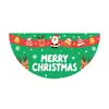 Transfronteiriço Novo Produto Forma de Leque Semicírculo 2025 Natal Personagem de Desenho Animado Festa Decoração Bandeira Cortina de Porta Cobertura de Porta Banner de Porta