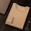 Suéter de Cachemira de Montaña para Hombre Suéter de Cuello Redondo de Panal 24 Otoño e Invierno Nuevo Casual Holgado Suéter Base de Cachemira Top