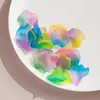 Monocromático Dos Tonos Escarchado Degradado Flor de Pétalo Aretes DIY Colgante Acrílico Personalizado Accesorios para Pasador Venta al por Mayor