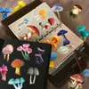 50 Pegatinas Transparentes de Champiñones, Materiales Realistas para Diario de Plantas, Coloridas Decorativas para Mascotas Impermeables DIY Pegatinas Guka