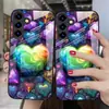 A90 Corazón de Amor Romántico S24 Vidrio Templado S26 Funda para Teléfono A54 Adecuado para A16 Samsung S25Ultra Rosa M15
