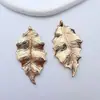 Acessórios para Joias DIY Pingente de Joia Folha Banhada a Ouro Brincos Pingente Acessórios para Colar Estilo Antigo Acessórios de Cabelo da Dinastia Han