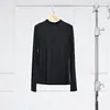Wolenhailong LST039 Camiseta Base Luxuosa Macia Amiga da Pele Slim Fit Manga Longa Gola Alta Meia Tencel Lã para Mulheres