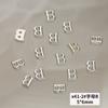Aleación transfronteriza con 26 letras en inglés para decoración de uñas, joyería de metal estéreo, bricolaje, accesorios de decoración de uñas mixtos, venta al por mayor