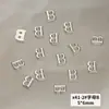 Joias de unha de liga X41 atacado metal estéreo 26 letras inglesas mistas acessórios de decoração de unha diy