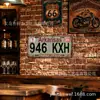 Decoración de Placa de Matrícula de Coche Transfronteriza Letrero de Hojalata 15X30cm Letrero de Coche Placa de Matrícula Retro Europea y Americana