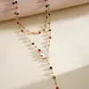 Collar multicapa de flor de resina estilo europeo y americano con gotas de aceite y diamantes, cadena de clavícula de dopamina personalizada, pulsera y collar de alta gama