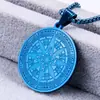 Acero de titanio joyería al por mayor punto tendencia retro personalidad de hombre etiqueta colgante moda brújula colgante de acero de titanio
