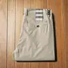 Pantalones de Otoño e Invierno Europeos para Hombre, Holgados, Cómodos, de Alta Gama, Elásticos en Cuatro Direcciones, Antiarrugas, Rectos, Casual de Negocios