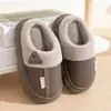 Nuevas pantuflas de algodón para otoño e invierno para niños y niñas, de suela gruesa, antideslizantes, cálidas, forradas de felpa para uso en interiores.