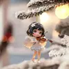 Colgante para Coche de Ángel Plano de Acrílico Nuevo Transfronterizo Violinista Adorno para el Hogar Navideño Colgante de Dibujos Animados