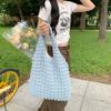 2522 Stylisch Clouds Bubble Flower Shoulder Bag Novas Vesículas Bolsa Simples para Estudantes Femininas Bolsa de Lona