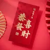2025 Nuevo Sobre Rojo Grande de Alta Calidad con Patrón de Cien Bendiciones Estampado en Caliente Dorado Engrosado Bolsa con Carácter de Bendición de Buena Suerte y Prosperidad Sobre de Dinero de la Suerte de Mil Yuanes