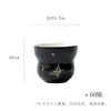 Taza de Té de Cerámica con Incrustaciones de Oro y Plata para Uso Doméstico, con Diseño de Mariposa en una Taza con Forma de Calabaza, Adecuada para Juegos de Té Kung Fu
