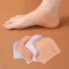 Protetor de Calcanhar Capa de Silicone Protetora para Calcanhar para Aliviar Rachaduras no Calcanhar Meias Hidratantes Clareadoras Protetor de Pé Anti-Rachaduras