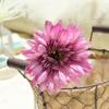 Flor Artificial Gerbera Fulang Flor Girassol Decorativo Floricultura Conjunto de Cerâmica Mesa de Jantar Floricultura Decoração de Interiores Flor de Seda