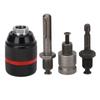 Portabrocas de trinquete con autobloqueo, adaptador de 10 mm 3/8 a 13 mm 1/2, portabrocas con biela