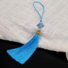 Acessórios para Marcador de Página com Borla de Nó Chinês Pequeno de 8cm Acessórios para Roupas Pingente de Coroa Joia Decoração Pingente DIY Cloisonné
