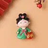 Souvenirs Culturales y Creativos de Turismo de Xi'An Luoyang, Tendencia Nacional Estilo Antiguo Chica Dama de la Dinastía Tang Regalo, Imán para Refrigerador de Poesía Tang