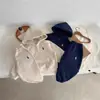 Conjunto Infantil Meninos e Meninas Outono e Inverno Novo Estilo Moletom com Capuz e Zíper Parcial Meninos e Meninas Calça de Moletom para Bebê Conjunto de Duas Peças