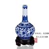 Cerámica para arreglos florales Porcelana de Jingdezhen Jarrón de Porcelana Azul y Blanco Antiguo Artesanías de Decoración para Sala de Estar del Hogar Adornos para Estante Antiguo
