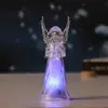 Transfronteiriço Novo Cor Quente Colorido Luminoso Anjinho Acrílico Cristal Anjo Enfeites Anjo de Natal Luz Noturna de Anjo