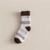 Meias de Coral Fleece Estilo Japonês para Outono e Inverno, Meias Grossas com Forro de Lã até a Panturrilha para Homens, Meias de Chão com Toalha para Adultos com Solas de Toalha