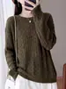 Nuevo Top de Punto de Cuello Redondo con Manga Larga y Hilo Dorado Calado de Piel de Mapache Otoño/Invierno 2026 para Mujer, Top Básico