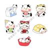Vaca de dibujos animados micro paisaje diy bonsái decoración suculenta animal lindo resina dona caja de leche sopa redonda vaca