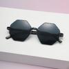 Nuevas gafas de sol poligonales sin montura de una sola pieza color caramelo gelatina gafas infantiles caja de gafas degradadas venta al por mayor
