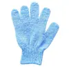 Guantes de baño, guantes de toalla exfoliante, herramienta de baño de cinco dedos para adultos, cepillo para la espalda, herramienta exfoliante y eliminadora de suciedad