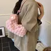 Bolsa Pequena Fashionável Estilo Coreano Cor Sólida Fresca e Simples com Alça de Ombro Amarrada para Mulheres 2026 Nova Bolsa Transversal para Mulheres