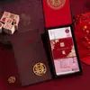 Dinero de Regalo de Boda para los Novios, Ceremonia del Té, Sobres Rojos Hechos a Medida con Bordado Chino Tradicional para Bodas